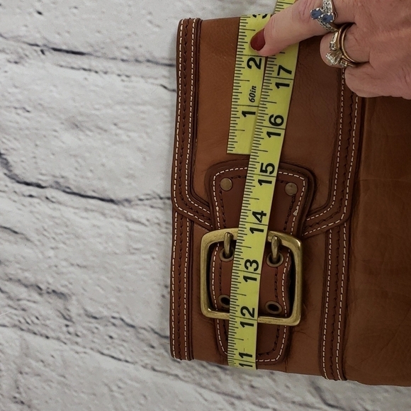 Coach Meredith Signature Soft Leather Heeled Boots Italy 7 VGUC - Picture 15 of 16